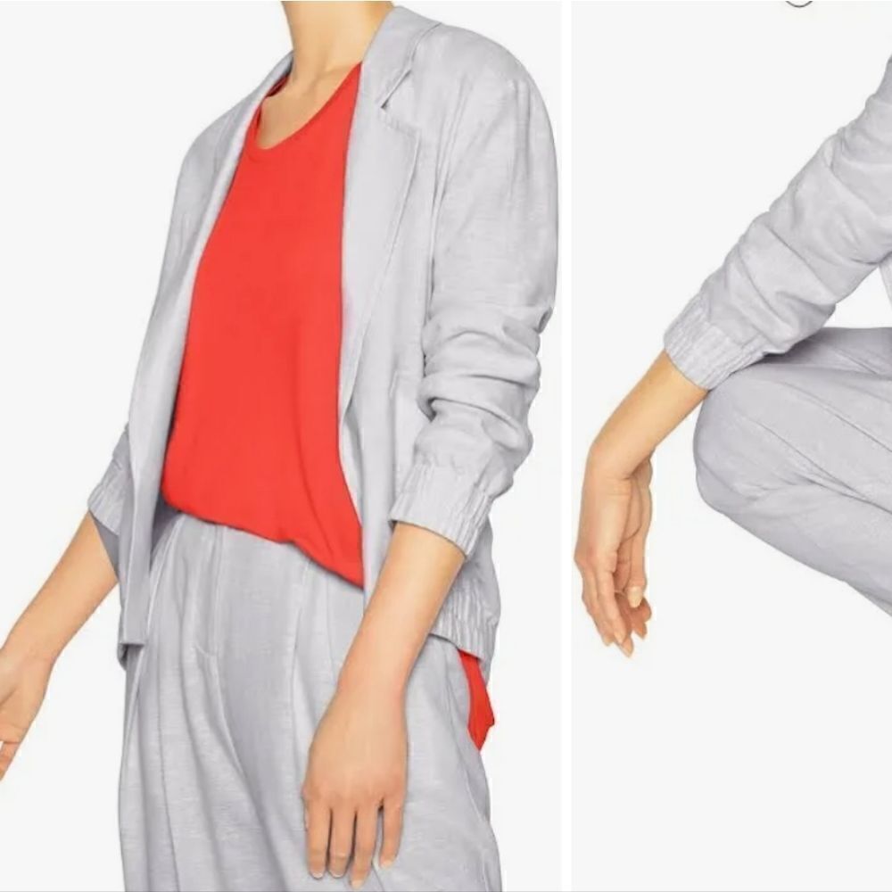 B new york linen blend Eco easy jacket Coastal Minimalist - Picture 2 of 16